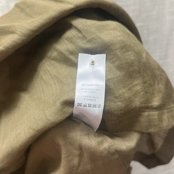 FRAME Ruffle Strap Tank Moss Green Size Large - Picture 12 of 12